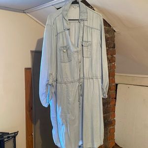 Cato denim shirtdress